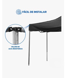 Foto 3 | Foto 3 | Carpa Plegable Impermeable Y Reforzado Color Negro