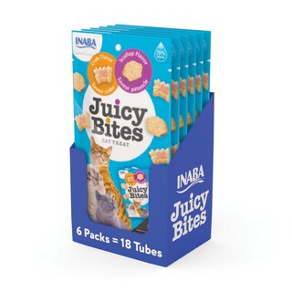 Foto 1 | Foto 1 | Golitos Para Gatos Inaba Juicy Bites Sin Granos 18 Sobres De Vieira Y Cangrejo - Venta Internacional.