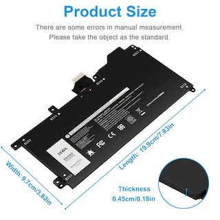 Foto 2 | Foto 2 | Batería Para Laptop Futurebatt 1fkcc 7.6v 38wh Para Dell Latitude 7200 7210 - Venta Internacional.