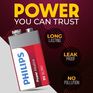 Foto 4 | Foto 4 | Batería Philips Power Alcalina 9v Paquete De 24 Con Hasta 5 Años De Duración - Venta Internacional.