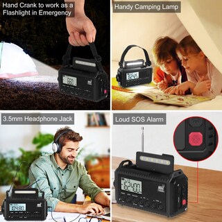 Foto 5 | Foto 5 | Radio Meteorológico Mesqool Digital Automático Noaa 5000 Con Cargador Solar - Venta Internacional.