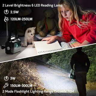 Foto 6 | Foto 6 | Radio Meteorológico Mesqool Digital Automático Noaa 5000 Con Cargador Solar - Venta Internacional.