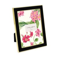 Portarretrato Laura Ashley Negro Esmaltado 10x15 Cm Con Atril - Venta Internacional.