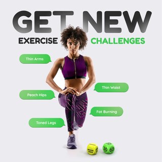 Foto 2 | Foto 2 | Dados De Ejercicio Skywin Fun Workout Para Entrenamiento Individual O Grupal Foam Fitness - Venta Internacional.