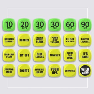 Foto 5 | Foto 5 | Dados De Ejercicio Skywin Fun Workout Para Entrenamiento Individual O Grupal Foam Fitness - Venta Internacional.