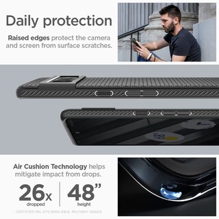 Foto 4 | Foto 4 | Funda Spigen Liquid Air Para Google Pixel 7 Pro (2022) Color Negro - Venta Internacional.