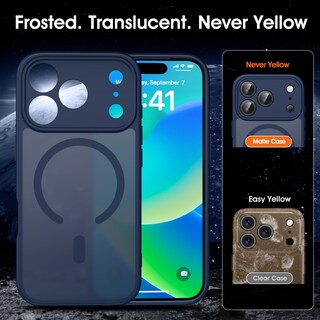 Foto 5 | Foto 5 | Funda Magnética Oterkin Para Iphone 17 Pro Max Azul Oscuro - Venta Internacional.