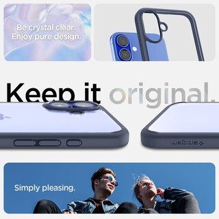 Foto 3 | Foto 3 | Funda Spigen Ultra Hybrid Para Iphone 16 - Azul Marino - Venta Internacional.