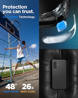 Foto 4 | Foto 4 | Funda Spigen Liquid Air Para Samsung Galaxy A36 5g Negra - Venta Internacional.