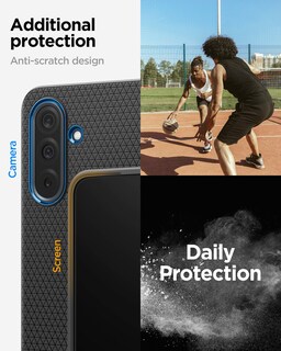 Foto 6 | Foto 6 | Funda Spigen Liquid Air Para Samsung Galaxy A36 5g Negra - Venta Internacional.