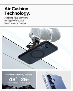 Foto 7 | Foto 7 | Funda Spigen Ultra Hybrid Magfit Para Galaxy S25 Frost Color Negro - Venta Internacional.