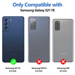 Foto 2 | Foto 2 | Funda Hensinple Para Samsung Galaxy S21 Fe Con Protector De Pantalla - Venta Internacional.