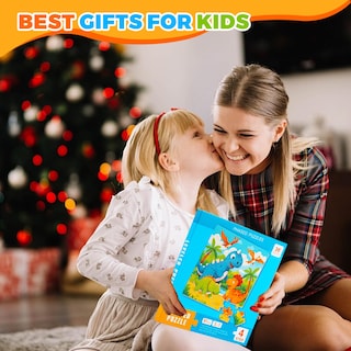 Foto 7 | Foto 7 | Rompecabezas Magnéticos De Dinosaurios Para Niños De 3 A 5 Años Con Bolsa De Almacenamiento Mingkids - Venta Internacional.