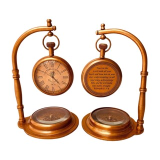 Foto 1 | Foto 1 | Brújula Decorativa De Mesa Aladean Vintage De Latón Con Base - Venta Internacional.