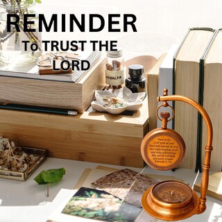 Foto 2 | Foto 2 | Brújula Decorativa De Mesa Aladean Vintage De Latón Con Base - Venta Internacional.