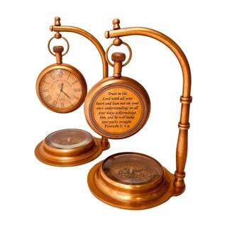 Foto 5 | Foto 5 | Brújula Decorativa De Mesa Aladean Vintage De Latón Con Base - Venta Internacional.