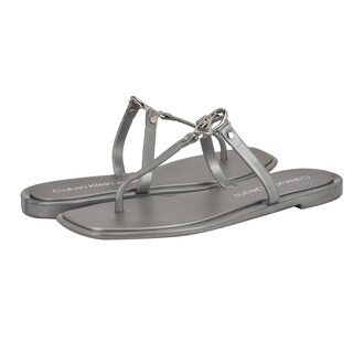 Foto 2 | Foto 2 | Sandalia Calvin Klein Edhen Para Mujer Plata Talla 9 - Venta Internacional.