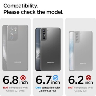 Foto 2 | Foto 2 | Funda Spigen Liquid Air Para Galaxy S21 Plus 5g - Negro Mate - Venta Internacional.