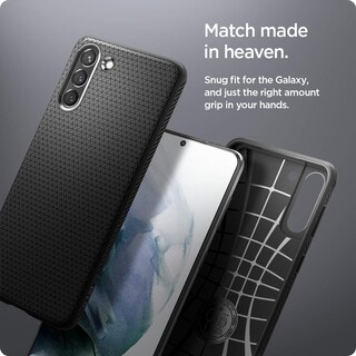 Foto 7 | Foto 7 | Funda Spigen Liquid Air Para Galaxy S21 Plus 5g - Negro Mate - Venta Internacional.