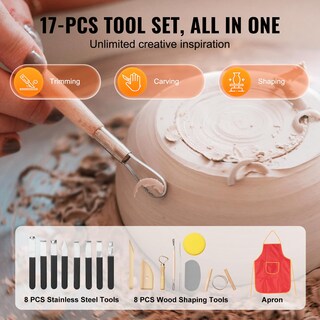 Foto 7 | Foto 7 | Llanta De Cerámica Vevor Direct Drive 350 W 25 Cm Con Kit De 18 Herramientas - Venta Internacional.