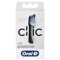 Cabezas De Recambio Para Cepillo De Dientes Oral-b Clic Negro Paquete De 2 - Venta Internacional.