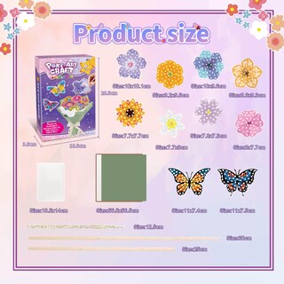 Foto 7 | Foto 7 | Kit De Manualidades Britik Poke Art Ramo De Flores Para Niños 8-12 - Venta Internacional.