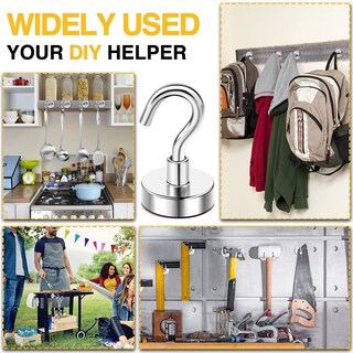 Foto 3 | Foto 3 | Ganchos Magnéticos Diymag Extra Fuertes Para Nevera (45 P Plata) - Venta Internacional.