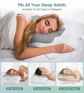 Foto 3 | Foto 3 | Almohada Cervical Donama Para Dormir De Espuma Viscoelástica Con Funda Refrescante - Venta Internacional.