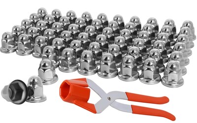 Foto 1 | Foto 1 | Cubiertas Para Tuercas Podoy De Acero Inoxidable 33mm X 5.3cm (paquete De 60) - Venta Internacional.