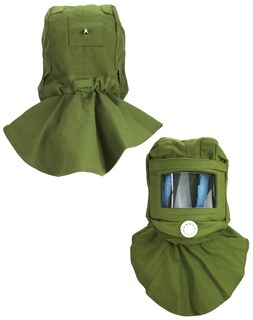 Foto 2 | Foto 2 | Máscara De Seguridad Qwork Con Capucha Antipolvo Y Viento Color Verde - Venta Internacional.