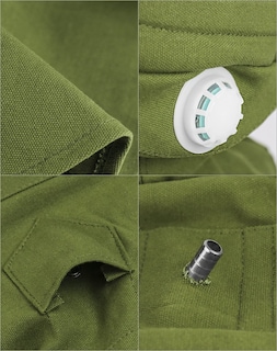Foto 4 | Foto 4 | Máscara De Seguridad Qwork Con Capucha Antipolvo Y Viento Color Verde - Venta Internacional.