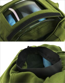 Foto 5 | Foto 5 | Máscara De Seguridad Qwork Con Capucha Antipolvo Y Viento Color Verde - Venta Internacional.
