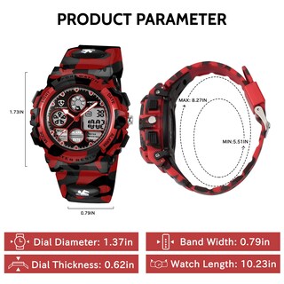 Foto 6 | Foto 6 | Reloj Infantil Analógico Digital Bomieux Resistente Al Agua 50m Con Alarma - Venta Internacional.