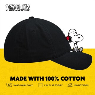 Foto 6 | Foto 6 | Gorra De Béisbol Concept One Peanuts Snoopy Joe Cool Black - Venta Internacional.