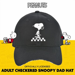 Foto 2 | Foto 2 | Gorra De Béisbol Concept One Peanuts Snoopy Con Expresión A Cuadros - Venta Internacional.