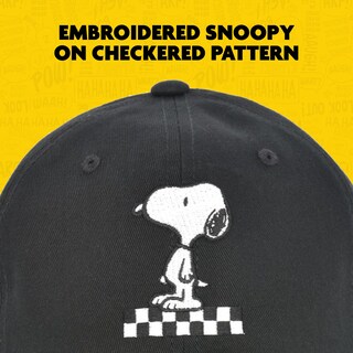 Foto 3 | Foto 3 | Gorra De Béisbol Concept One Peanuts Snoopy Con Expresión A Cuadros - Venta Internacional.