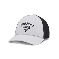 Gorra Under Armour Project Rock Trucker Para Hombre Blanco/negro - Venta Internacional.