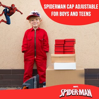 Foto 3 | Foto 3 | Gorra De Béisbol Marvel Spiderman Para Niños Gorro Ajustado Y Con Visera Plana En Diseño Rojo - Venta Internacional.