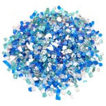 Vidrio Para Fuego Stanbroil Mezclado Aqua Azul Platino Azul Cobalto 4 Mm - Venta Internacional.