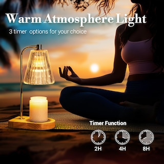 Foto 3 | Foto 3 | Lámpara Calentadora De Velas Marycele Con Temporizador Para Velas En Tarro - Venta Internacional.