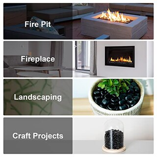 Foto 6 | Foto 6 | Perlas De Vidrio Ignífugo Stanbroil 4 5 Kg Ónix Brillo Negro 1 2 Cm - Venta Internacional.