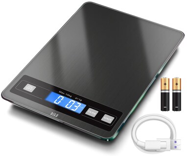 Foto 1 | Foto 1 | Báscula De Cocina Digital Hito Para Alimentos 15 Kg Recargable Negra - Venta Internacional.