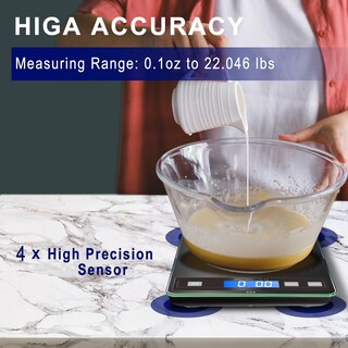 Foto 4 | Foto 4 | Báscula De Cocina Digital Hito Para Alimentos 15 Kg Recargable Negra - Venta Internacional.