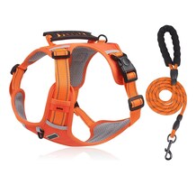 Pechera Arnés Belug De Seguridad Para Perro Naranja Talla L