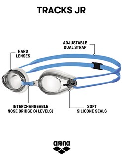 Foto 2 | Foto 2 | Gafas De Natación Arena Tracks Unisex Para Jóvenes De 6 A 12 Años - Venta Internacional.