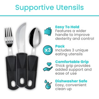 Foto 2 | Foto 2 | Juego De Utensilios Adaptables Vive Arthritis Aid Silverware Parkinsons - Venta Internacional.