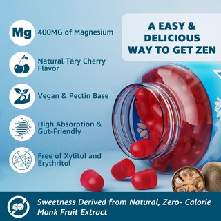 Foto 7 | Foto 7 | Gomitas Complejas De Magnesio Lilicare 400 Mg Con Ashwagandha D3 Y B12 - Venta Internacional.