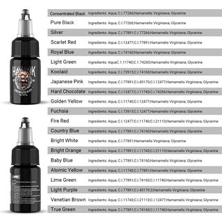 Foto 3 | Foto 3 | Set De Tintas Para Tatuajes Hawink Ti203-15-21 15ml 21 Colores - Venta Internacional.