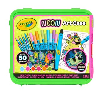 Foto 1 | Foto 1 | Art Case Crayola Neon Con Pintura De Neón Rotuladores Y Crayones Más De 50 Unidades - Venta Internacional.