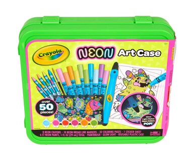 Foto 3 | Foto 3 | Art Case Crayola Neon Con Pintura De Neón Rotuladores Y Crayones Más De 50 Unidades - Venta Internacional.